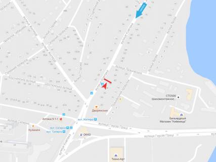 Билборд A в Харькове, 3х6  Максима Рильського (Сидора Ковпака) вул., 40 схема