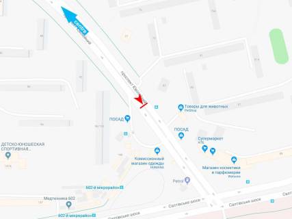 Призма B в Харькове, 3х6  просп. Ювілейний (П'ятдесятиріччя ВЛКСМ ) 83, з центру (коло тролейбуса) - 472012 схема