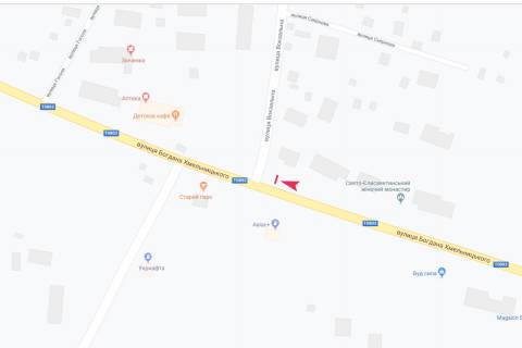 Billboard A in Komishuvaha st. Vokzal'na scheme
