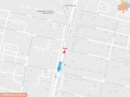 Призма A в Запорожье Льва Ландау пр-т, 158/1, в центр - 54604 схема