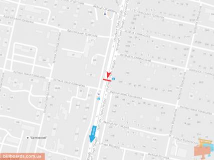 Призма B в Запорожье Льва Ландау пр-т, 150 +  Ивана Камышева ул., из центра - 54613 схема