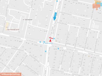 Призма A в Запорожье Льва Ландау пр-т, 126 + Салтовское шоссе, в центр - 54619 схема
