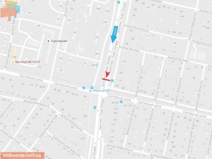 Призма B в Запорожье Льва Ландау пр-т, 126 + Салтовское шоссе, из центра - 54621 схема