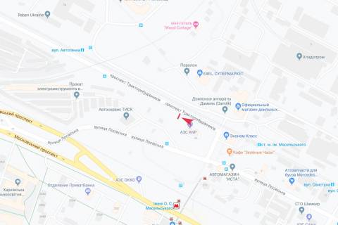 Билборд B в Днепр (Днепропетровск), 3х6  Тракторобудівників пр-т, 1/1, з центру схема