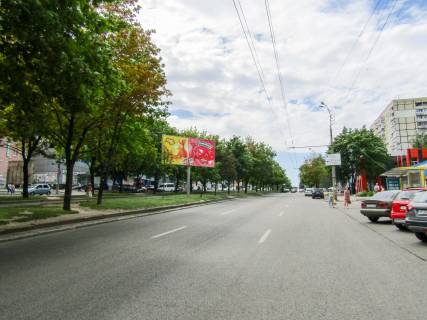Билборд A в Днепр (Днепропетровск), 3x6  Олександра Полая просп., 42 (маг. "Велопланета". Напрямок руху вгору) фото 1