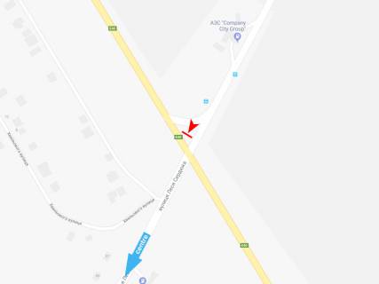 Билборд A в Днепр (Днепропетровск), 3х6  Леся Сердюка вул. - Окружна дорога (3), в центр  схема