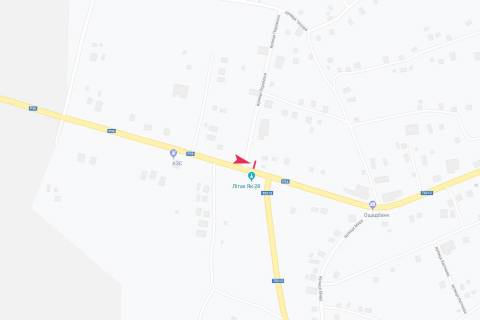 Билборд B в Днепр (Днепропетровск), 3х6  выезд с города (на перекрестке) схема