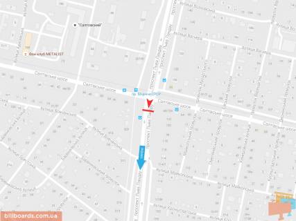 Призма B в Запорожье Льва Ландау пр-т, 124/60 + Салтовское шоссе, из центра - 54627 схема