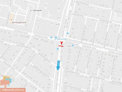 Призма B в Запорожье Льва Ландау пр-т, 124/60 + Салтовское шоссе, из центра - 54629 схема