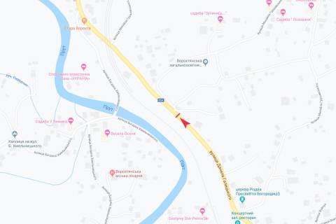 Билборд A в Ворохте, 3х6  вул Данила Галицького схема