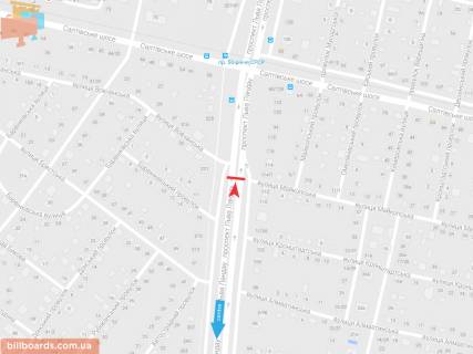 Призма A в Запорожье Льва Ландау пр-т, 114/1 + Майкопская ул., в центр - 54631 схема