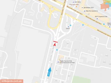 Призма A в Запорожье Льва Ландау пр-т + Московский пр-т, 140, в центр - 54657 схема