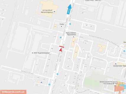 Призма B в Запорожье Льва Ландау пр-т, 46, из центра - 54680 схема