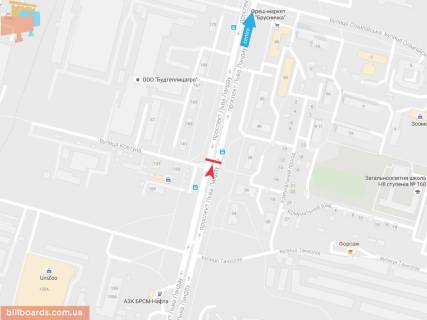 Призма A в Запорожье Льва Ландау пр-т, 38, в центр - 54682 схема