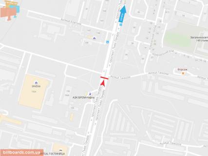 Призма A в Запорожье Льва Ландау пр-т + Энергетическая ул., в центр - 54688 схема
