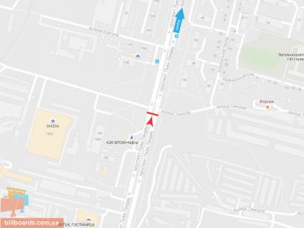 Призма A в Запорожье Льва Ландау пр-т + Энергетическая ул., в центр - 54690 схема