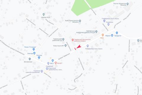 Билборд A в Тыврове вул Малиновского схема