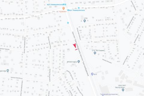 Білборд, Бігборд (Борд)  A у Харкові, 3х6  Тракторобудівників пр-т - Танкова вул., 88, в центр схема