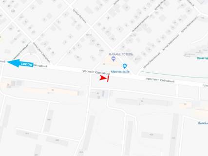 Билборд A в Днепр (Днепропетровск), 3х6  Ювілейний пр-т, 40, з центру схема