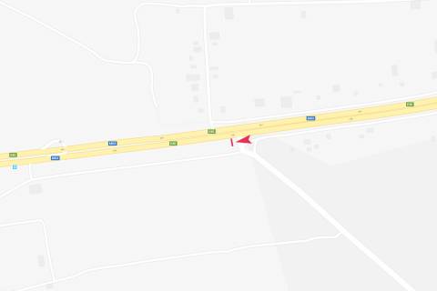 Билборд B в трасах Харкова, 3х6  Київська траса, напрямок у бік Києва, поворот на п.Караван схема