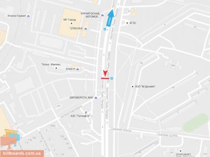 Призматрон, Призма B у Запоріжжі Льва Ландау пр-т, 20, из центра - 54711 схема