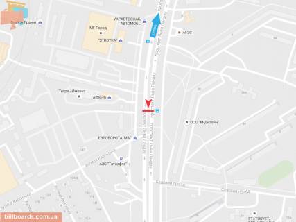 Призматрон, Призма B у Запоріжжі Льва Ландау пр-т, 20, из центра - 54712 схема