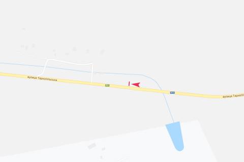 Билборд A в Козовах, 3х6  Тернопільська траса схема