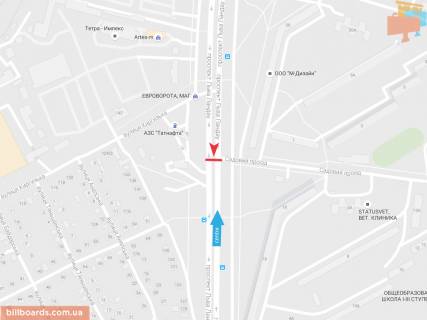 Prismatron, Prism B in Zaporizhzhya L'va Landau pr-t + Sadovyj proezd, iz centra - 54719 scheme
