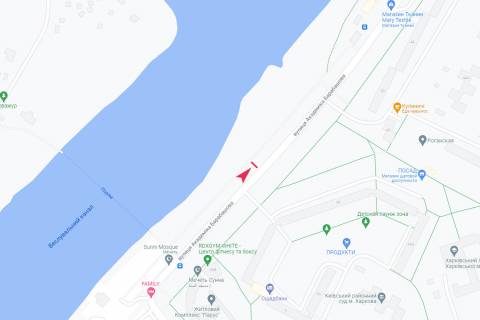 Билборд B в Харькове, 3х6  Барабашова вул. (навпроти б. № 38) схема