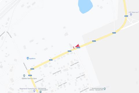 Білборд, Бігборд (Борд)   у Гнівані в'їзд в місто схема