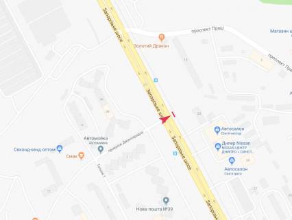 Призма A в Днепр (Днепропетровск), 3x6  Запорізьке шосе - Джинчарадзе пров., ж/м Тополя-1 - 617427 схема