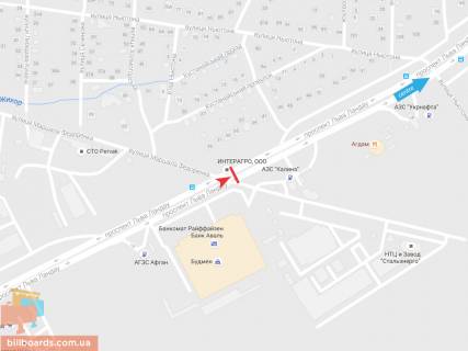 Призма A в Запорожье Льва Ландау пр-т, 31, в центр - 54750 схема