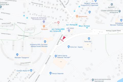 Призма A в Запорожье Шевченко ул.-Героев Труда ул, в центр - 190993 схема