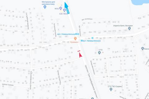 Билборд B в Харькове, 1,24х1,84  Тракторобудівників - Могилівська, 23 (зупинка Немишлянська), з центру схема
