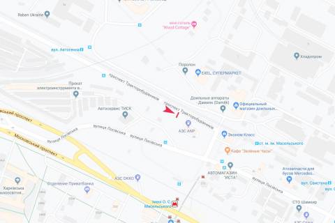 Білборд, Бігборд (Борд)  A у Дніпро (Дніпропетровськ), 3х6  Тракторобудівників пр-т, 1/1, в центр схема
