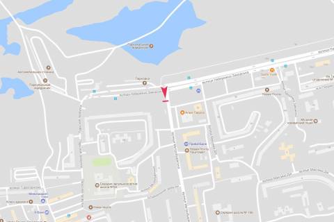 Билборд A в Днепр (Днепропетровск), 3x6  Метробудівська .- Набережна Заводська схема