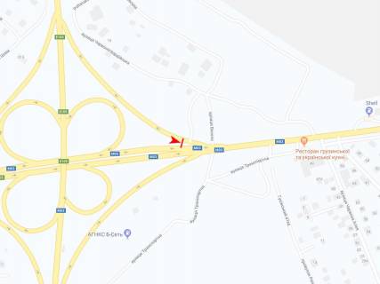 Билборд B в Харькове, 3х6  Полтавський шлях вул. -  Окружна, в центр схема