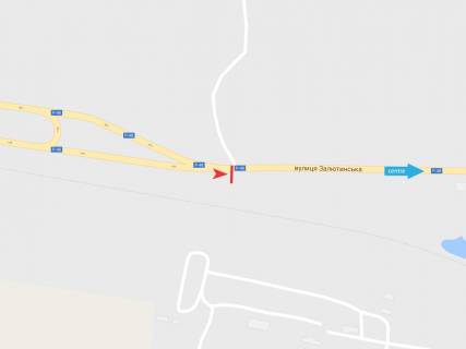 Билборд A в Харькове, 3х6  Залютинська вул.  (Б1), до міста схема