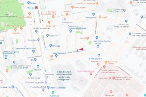 Беклайт A у Харкові, 3,1х2,2  Данилевського вул., 10, в центр схема