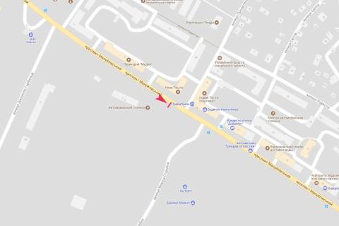 Билборд A в Днепр (Днепропетровск), 3x6  Мануйлівський (Воронцова) просп., (напроти будинку 116) схема