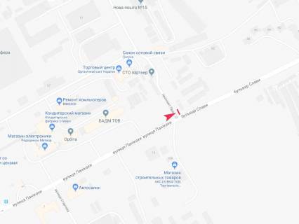 Билборд B в Днепр (Днепропетровск), 3x6  Слави бул. - Праці пр., 15, ж/м Сокіл-2 схема