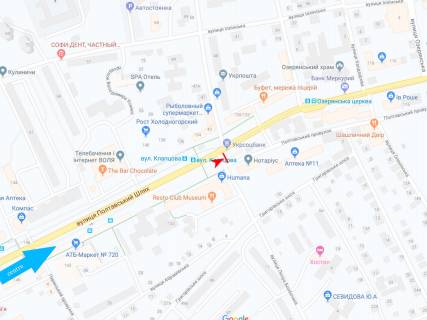 Скроллер A в Харькове, 3,1х2,2  Полтавський шлях вул. - Петра Болбочана вул. (Клапцова) ., в центр (Лівий) - 471832 схема