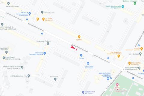 Билборд A в Днепр (Днепропетровск), 3х6  Валентинівська вул., 26 схема