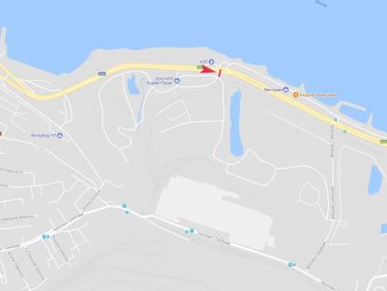 Білборд, Бігборд (Борд)  A у Дніпро (Дніпропетровськ), 3x6  Набережна Заводська, навпроти АЗС Глоріус схема