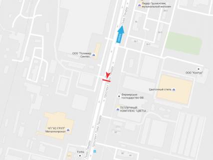 Билборд B в Днепр (Днепропетровск), 3х6  Льва Ландау пр-т, 52 (2), з центру схема
