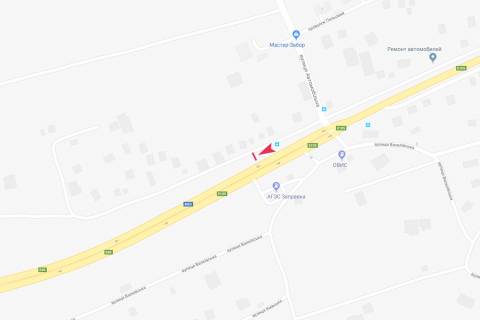 Билборд A в Песочине, 3х6  Київська траса, зупинка Пісочин, вул. Полтавський шлях, 51 із центру схема