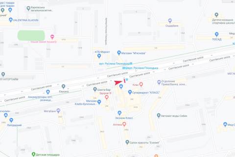 Билборд A в Харькове, 1,24х1,84  Салтівське шосе, 248 (зупинка Руслана Плоходька (Ейдемана)), в центр схема