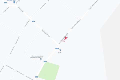 Билборд B в Нижних Серогозах, 3х6  вул Маркса схема