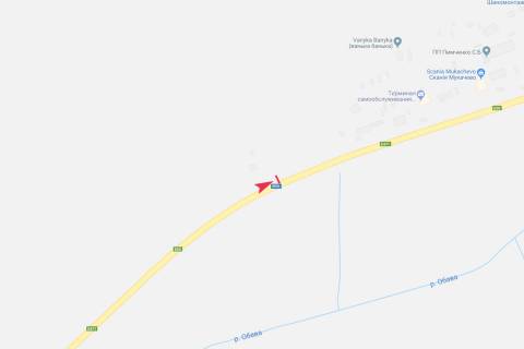 Билборд B в Кольчино, 3х6  поворот з траси схема
