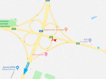 Билборд B в Харькове, 3х6  Академіка Курчатова пр-т - Лозовеньківський пр-т (8) схема